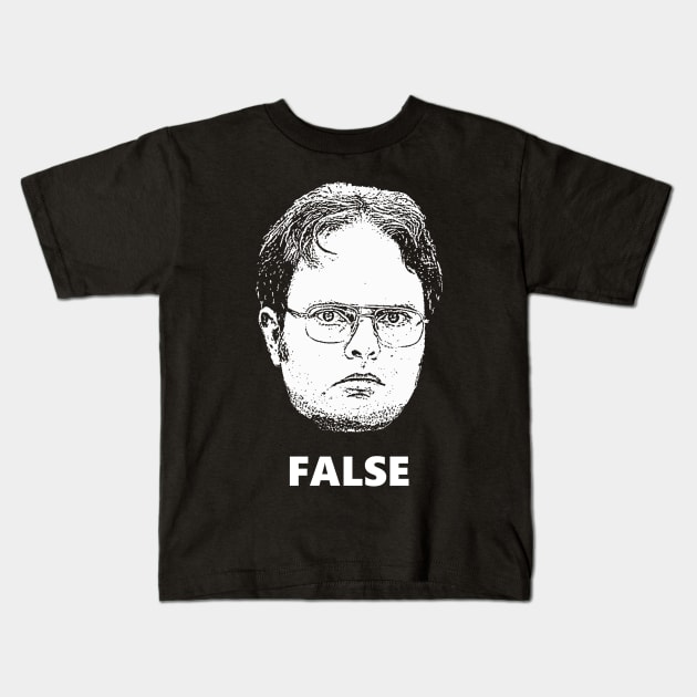 Dwight False Kids T-Shirt by childofthecorn